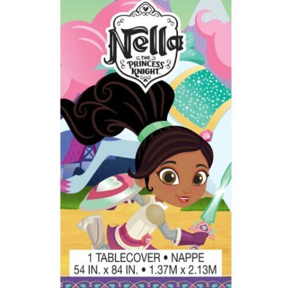 4 - Nella The Princess Knight Party Tablecloths - Picture 1 of 5